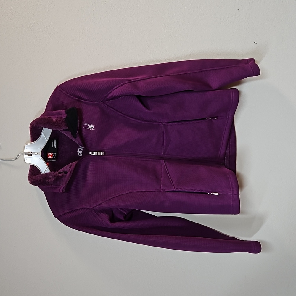 Purple Spyder fleece lined soft jacket